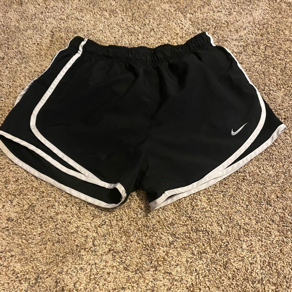 plain black nike shorts